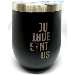 tazza termica con apertura scorrevole juventus acciaio