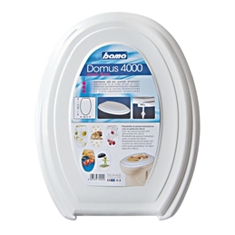 Tavoletta copri wc con coperchio in plastica Bianco universale