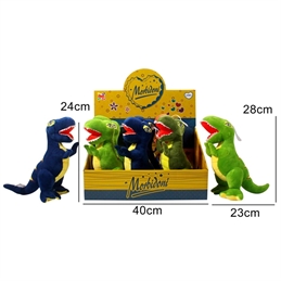 PELUCHE DINOSAURO 4 COLORI ASSORTITI