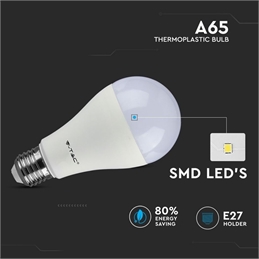 LAMPADINA LED E27 15W 6400K LUCE BIANCO FREDDO
