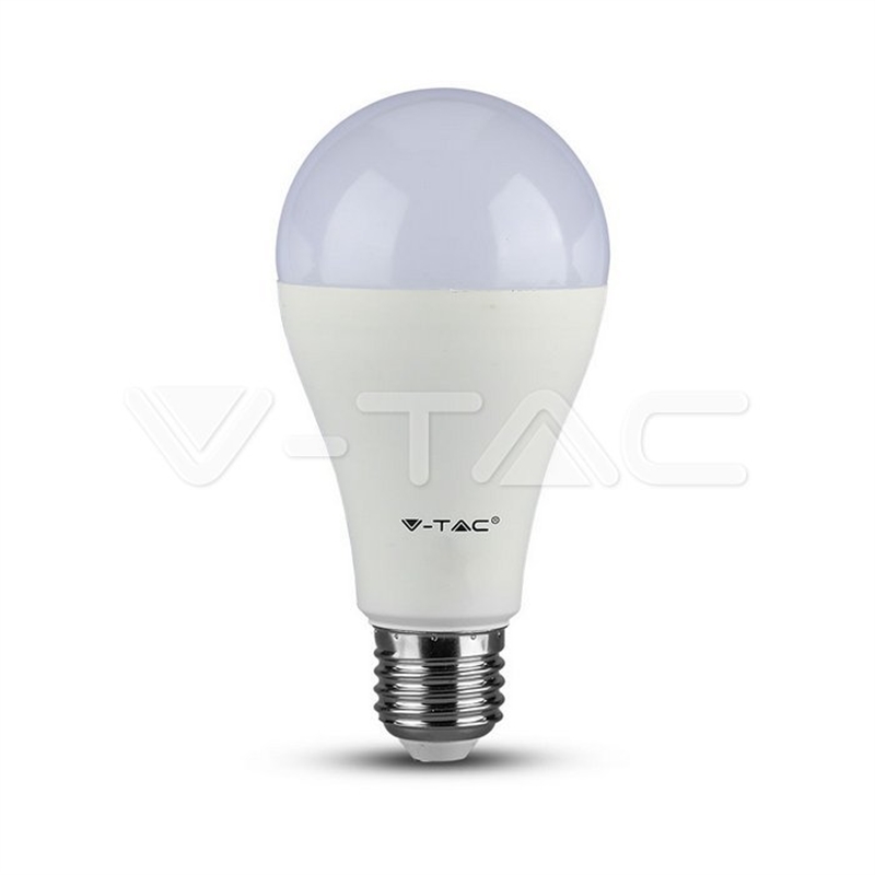 Lampadina LED 17W E27 A65 Termoplastico Bianco