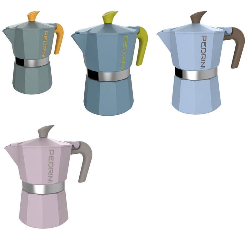 CAFFETTIERA DA 2 TAZZE CON LEGA IN ALLUMINIO ALIMENTARE