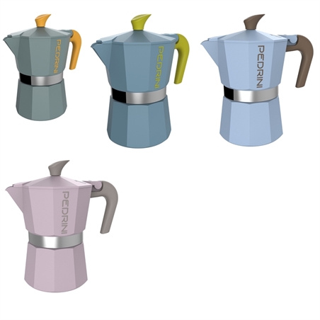 CAFFETTIERA DA 2 TAZZE CON LEGA IN ALLUMINIO ALIMENTARE