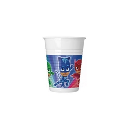 Bicchieri in plastica 200 ml Super Pigiamini 8 pezzi