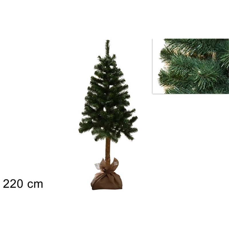ALBERO BALTICO 220 CM C/TRONCO LEGNO 