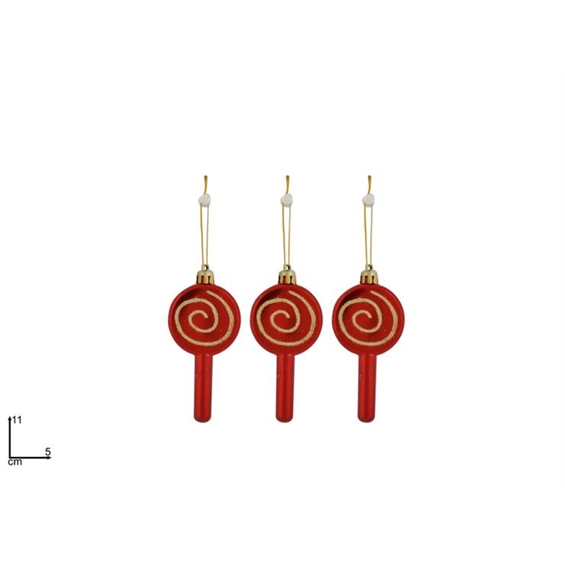 APPENDINI LECCA LECCA SET 3PZ ROSSO