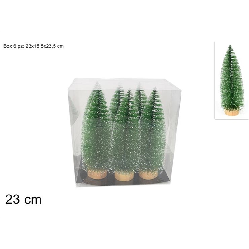ALBERI 6PZ 23CM IN BOX PVC