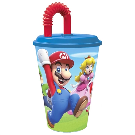 Bicchiere con Cannuccia Super Mario