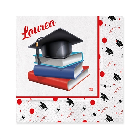 Tovaglioli 33x33 cm La Mia Laurea 20 pezzi