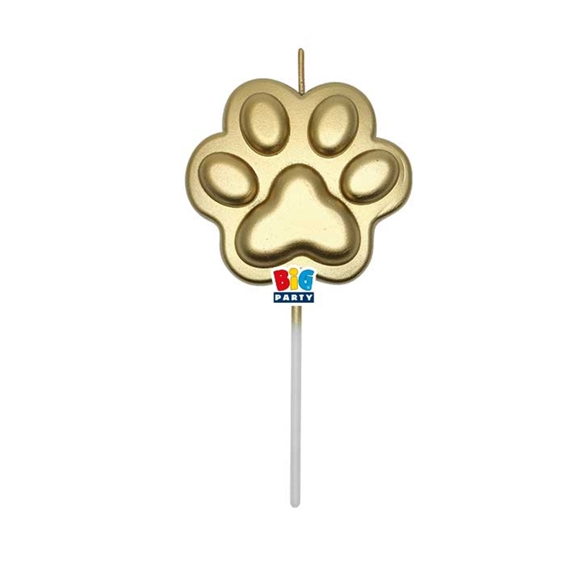 Candelina Pick 12 cm Party Pets Gold