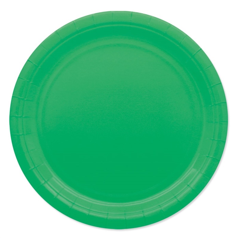 Piatti in Carta Ecolor 24 cm Verdi 25 pezzi