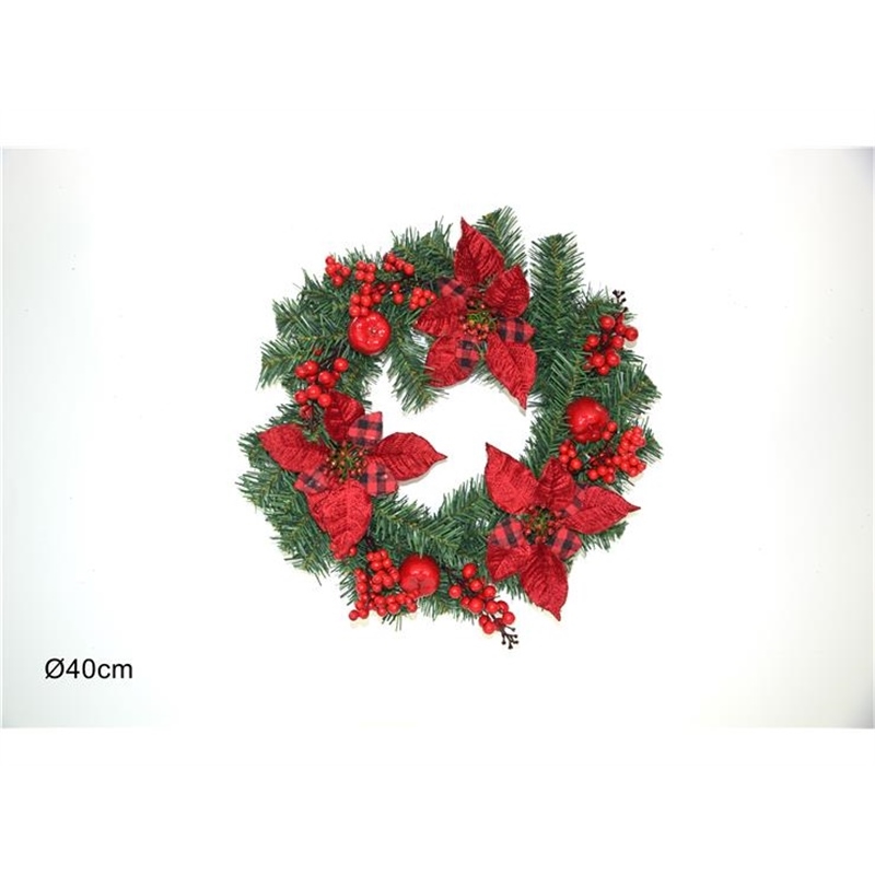 DIETROPORTA TONDO C/FIORE SCOZZESE 40 CM