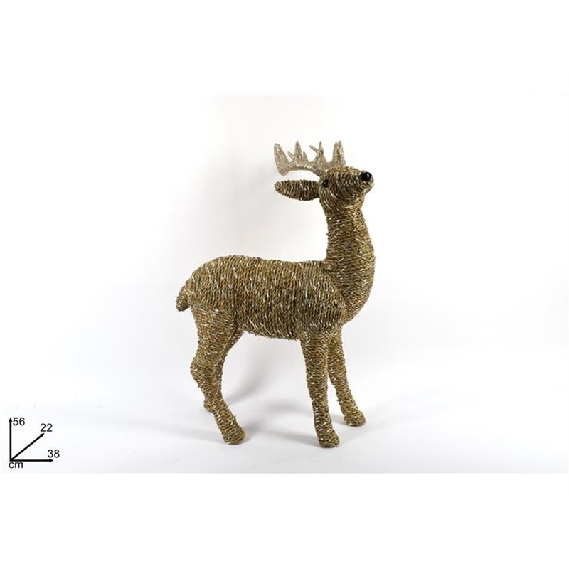 RENNA CON GLITTER STILE CORDA CM 56