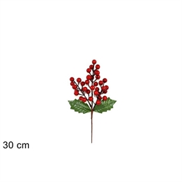 RAMO BACCHE CON FOGLIE 30CM