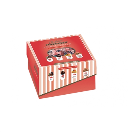 Vassoio Dolce Laurea Maxtris Sfumati Rosso