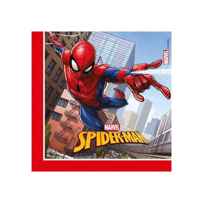 Tovaglioli 33x33 cm Spiderman 20 pezzi Tovaglioli 33x33 cm Spiderman 20 pezzi