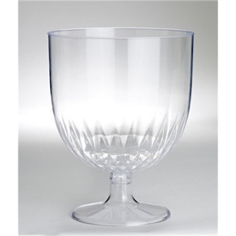 Portaconfetti in plastica Coppa Acqua trasparente gambo corto