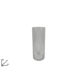 VASO VETRO CILINDRO 38CM ø 15CM