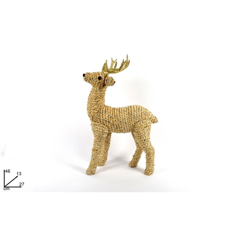 RENNA CON GLITTER STILE CORDA CM 46 