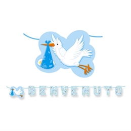 Festone Decorativo Kit Scritta Maxi Benvenuto 6 metri