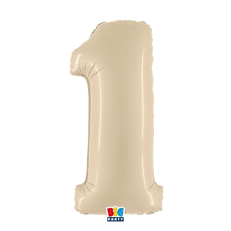 Palloncino Mylar Cream 40" Numero N 0