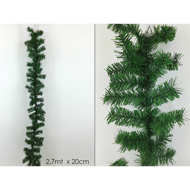 Ghirlanda natalizia verde 270 cm