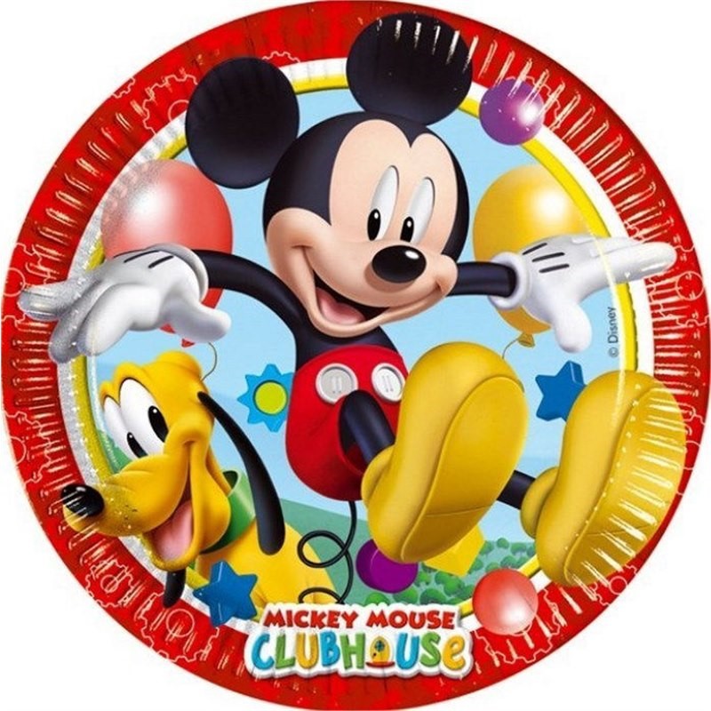 Piatti 20 cm Topolino playful 8 pezzi Piatti 20 cm Topolino playful 8 pezzi