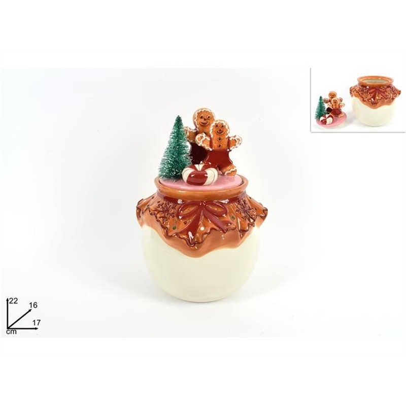 BARATTOLO BOMBATO CON TAPPO OMINI MARZAPANE CM 22