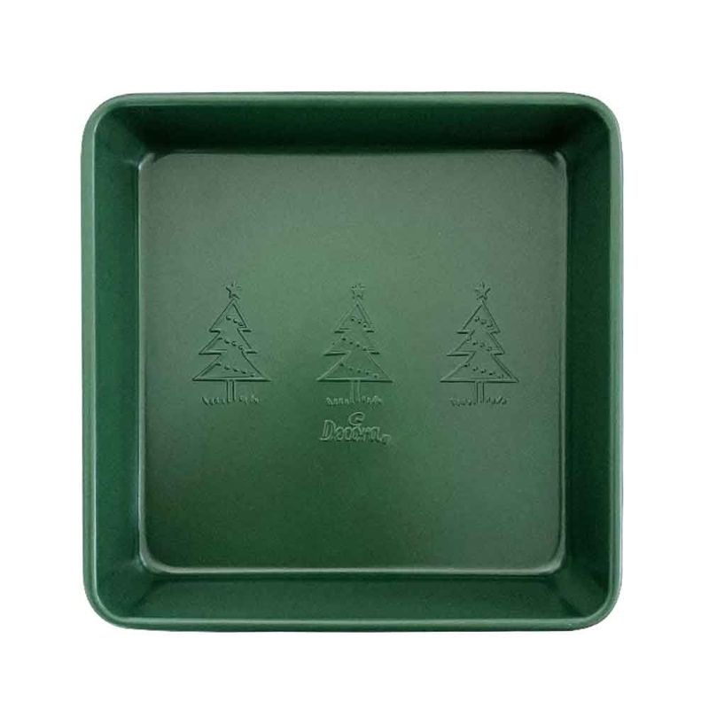 STAMPO QUADRATO PROFESSIONALE ANTIADERENTE NATALIZIO VERDE 24 X 24 X H 5 CM