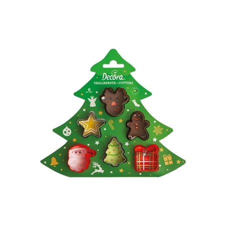 Decora - Mini Tagliapasta in plastica di Natale