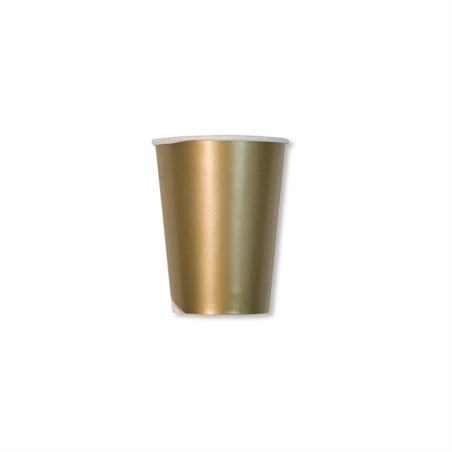 Bicchiere Oro Cc250 10Pz Cartoncino Politenato