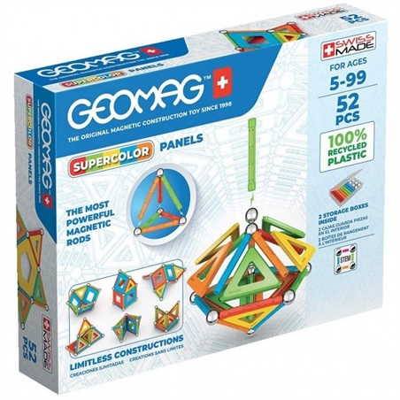 Geomag Supercolor costruzioni magnetiche Linea Green 52 pezzi