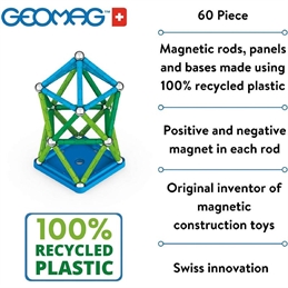 Geomag Classic costruzioni magnetiche Linea Green 60 pezzi