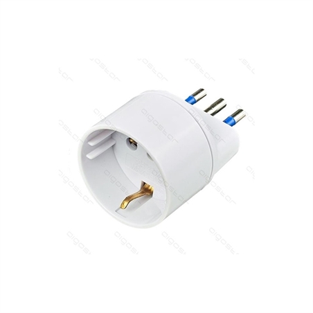 ADATTATORE UNA VIA 10A BIANCO