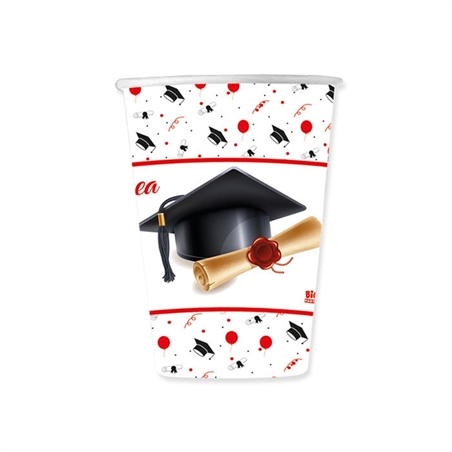 Bicchieri 200 cc La Mia Laurea 8 pezzi