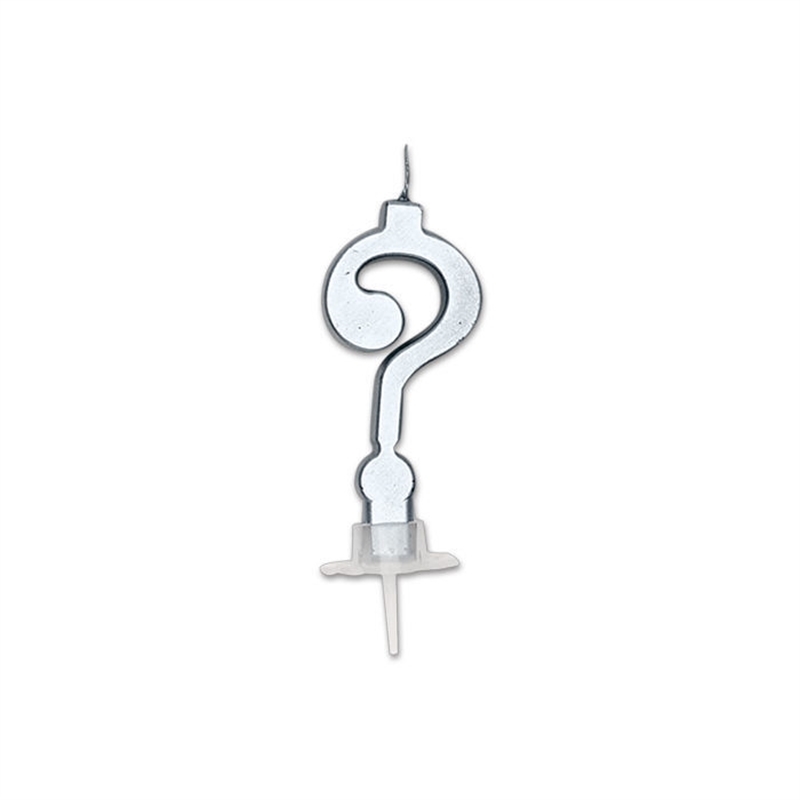 Candela Italic Metal Argento Punto Interrogativo