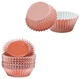Pirottini in carta da forno Bon Bon 27x17 mm Rosa Gold 180 pz