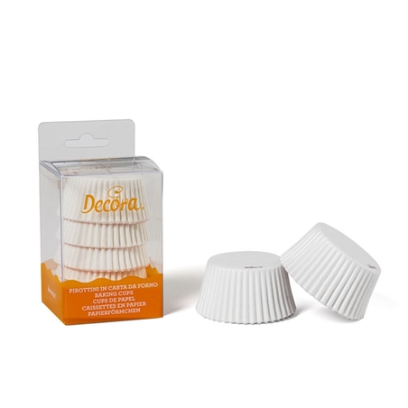 Pirottini in carta da forno Bianchi 50x32 mm 75 pezzi