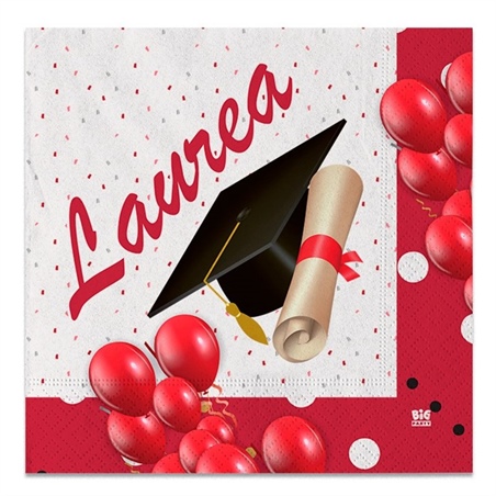 20 Tovaglioli 33 x 33 cm Laurea Prestige