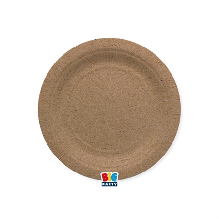 25 Piatti Ecolor Ø 18 cm Kraft