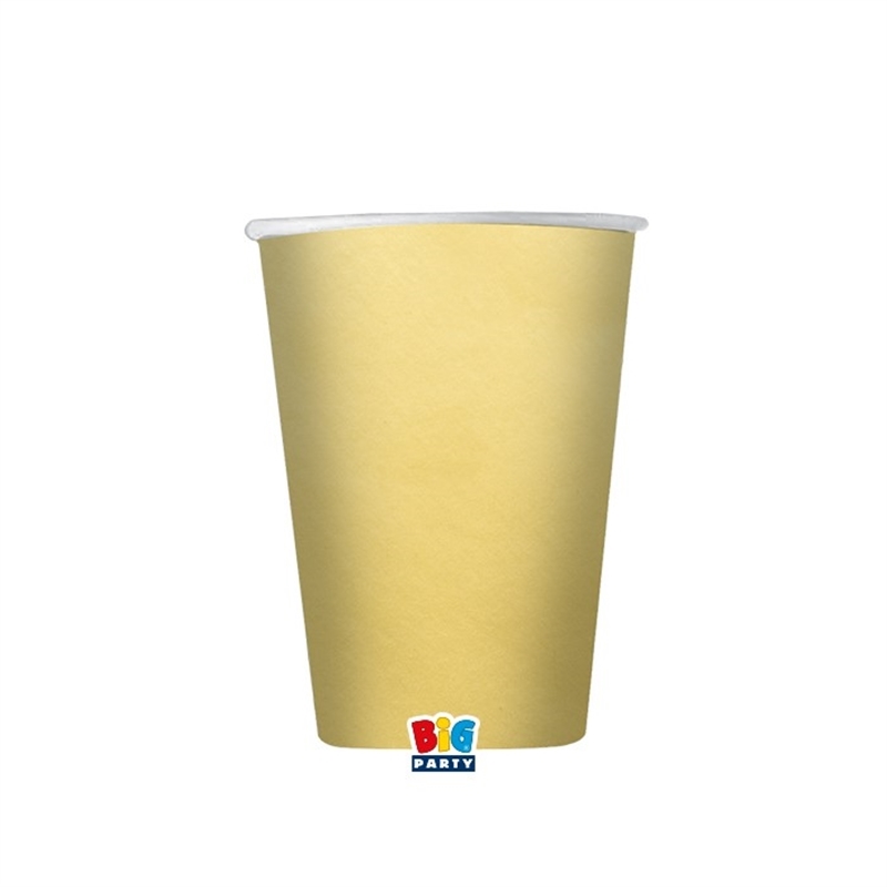 25 Bicchieri Ecolor 200 cc Oro Matt