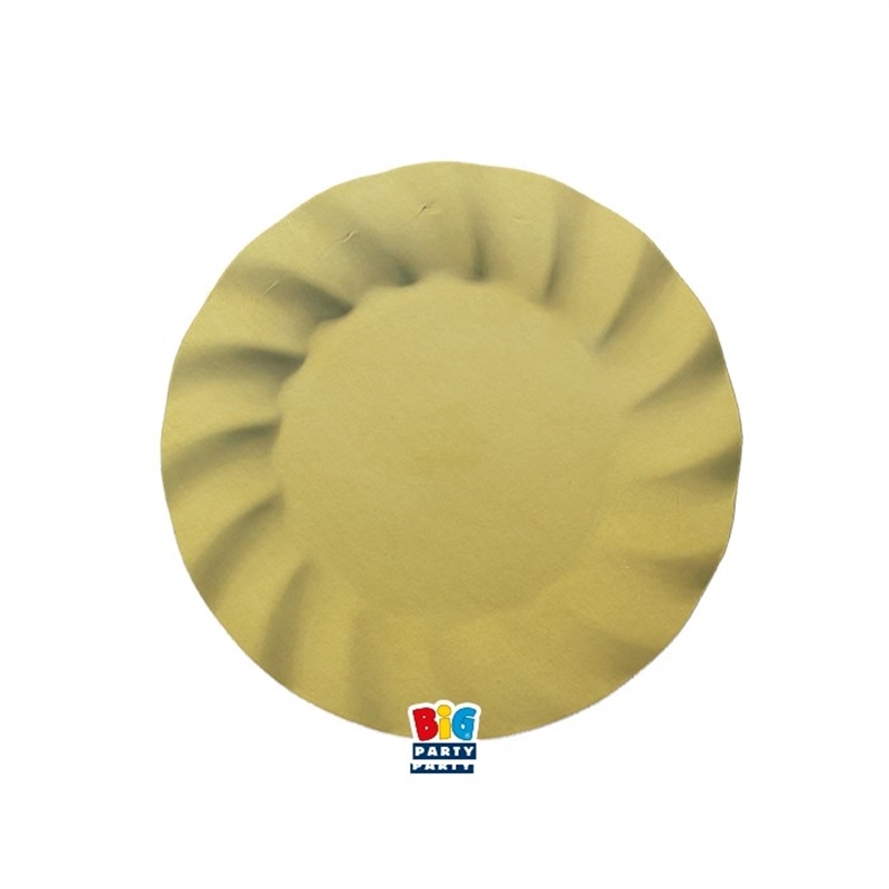 8 Piatti Ø 20 cm Wavy Matt Gold