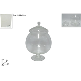 BARATTOLO VETRO BOMBATO 29CM