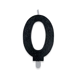 Candelina Swetty Nero Glitter 9 cm