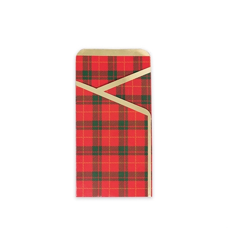 Portaposate Tartan Holly 8 pezzi