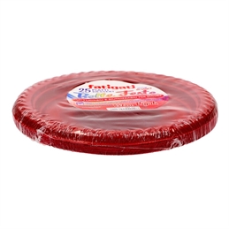 FATIGATI PIATTI DESSERT RIUTILIZZABILI 25PZ ROSSI