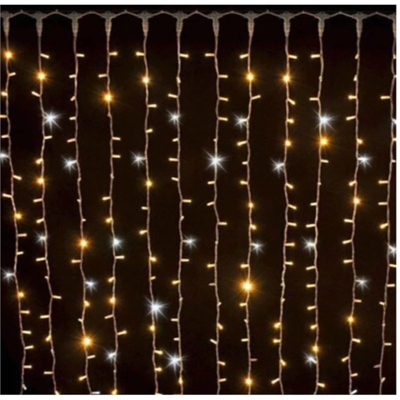 TENDA LUMINOSA 200LED BIANCA CALDO