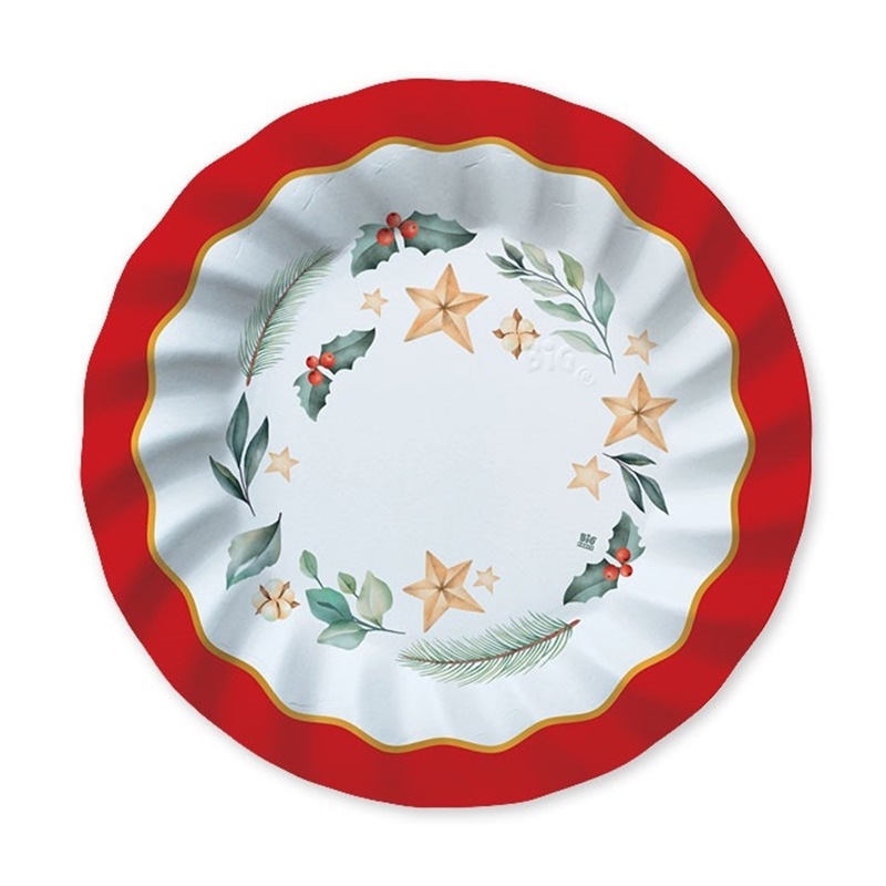 8 Piatti Ø 25 cm Christmas Magic