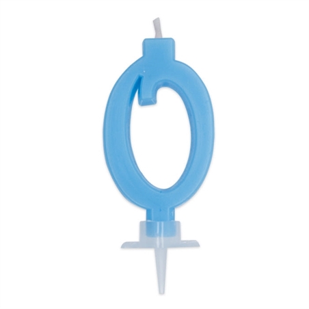 Candelina (altezza candela 7 cm) per torta Italic Celeste 