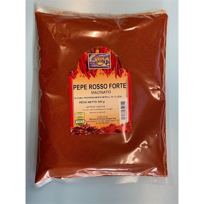 PEPE ROSSO FORTE MACINATO 500 G